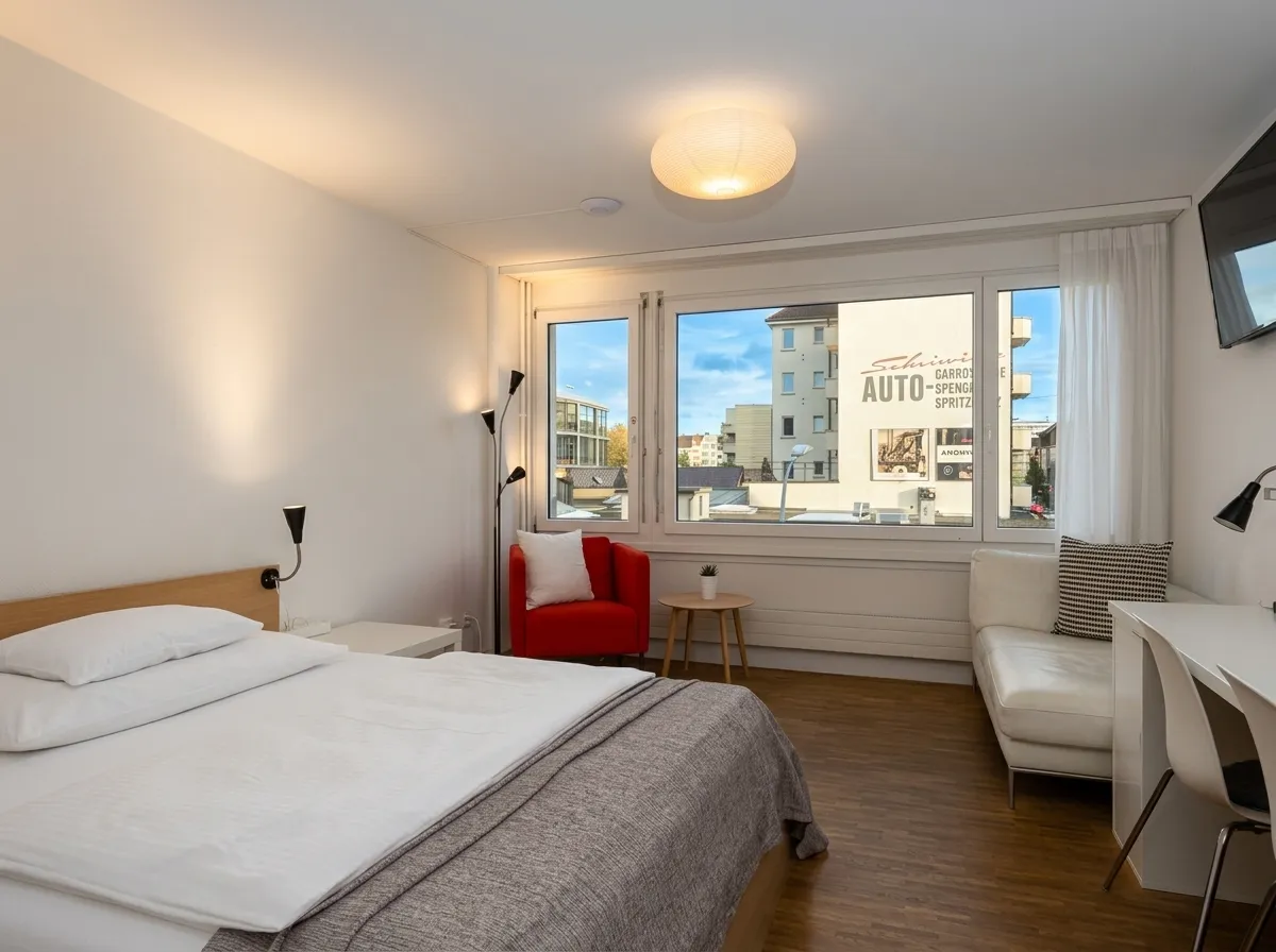 Business Apartment 4207 – Image 2: furnished Studio, 26 m², Kreis 4, Badenerstrasse, Zurich