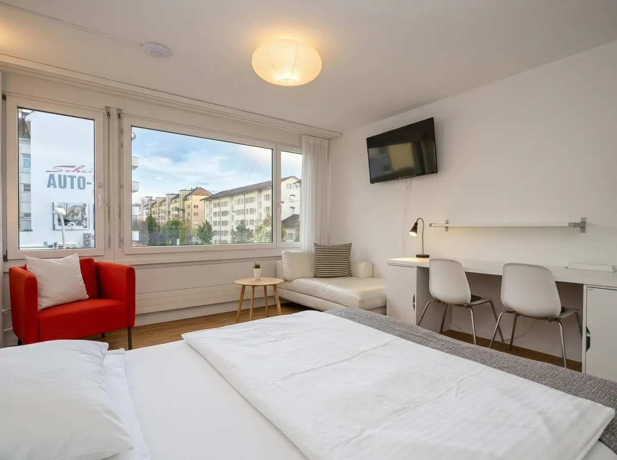 Business Apartment 4207 – Image 1: furnished Studio, 26 m², Kreis 4, Badenerstrasse, Zurich