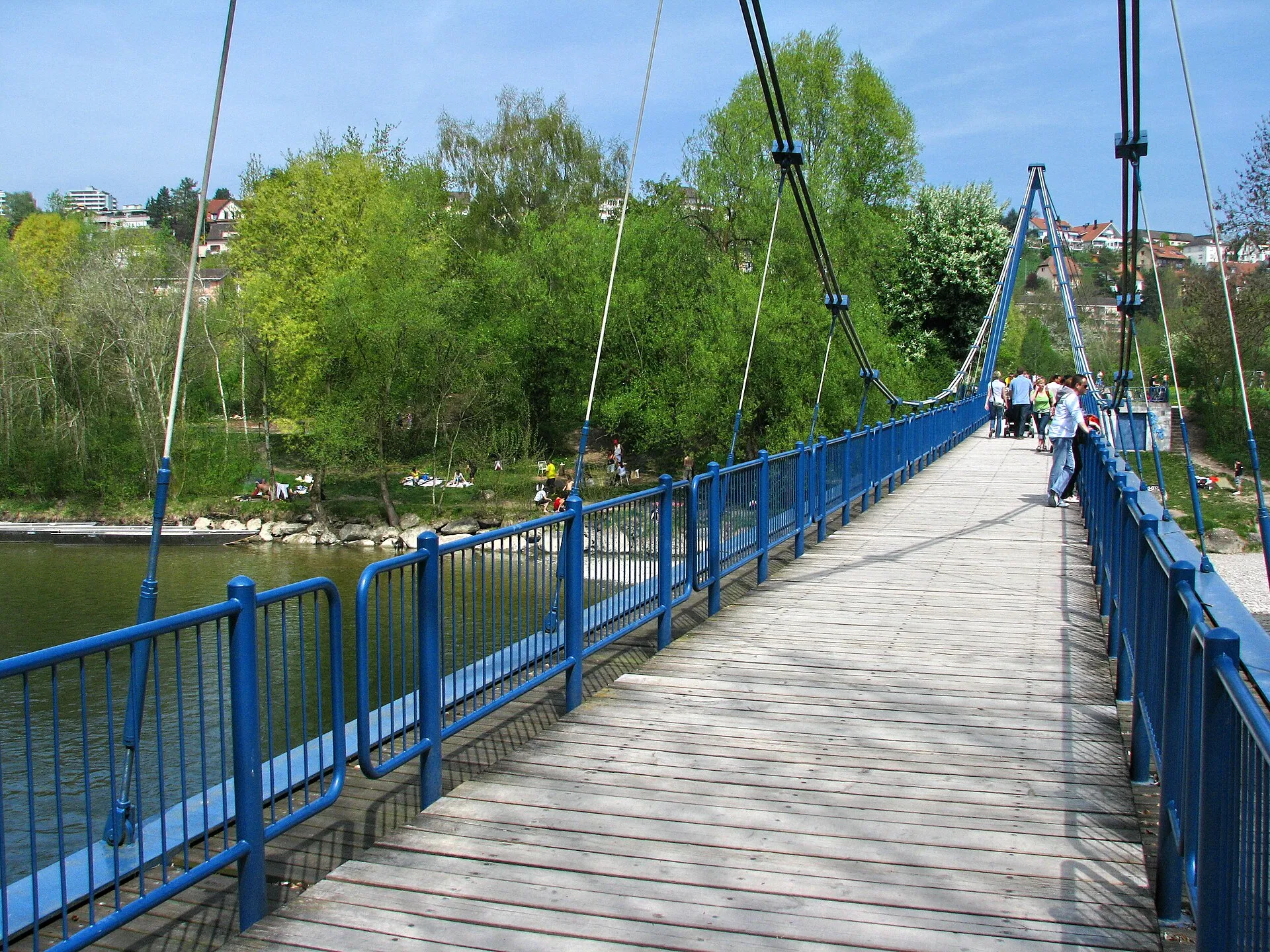 Werdinsel sulla Limmat a Zurigo-Höngg